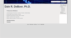 Desktop Screenshot of daledeboer.com