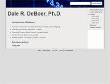 Tablet Screenshot of daledeboer.com